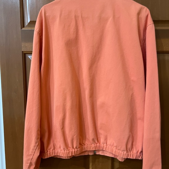 Rare Vintage 1980s Ralph Lauren Harrington jacket Peach color size Large - Picture 3 of 4